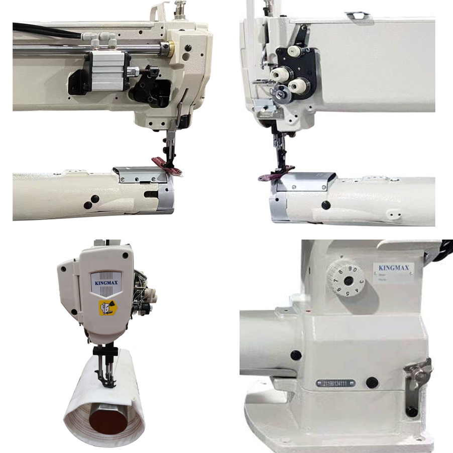 1needle 18 inch long arm compound feed and walking foot cylinder bed