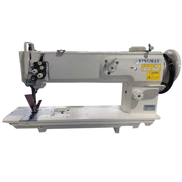 1 & 2 Needle 18 Inch Long Arm Flat Bed Trip Feed with Walking Foot Sewing Machine