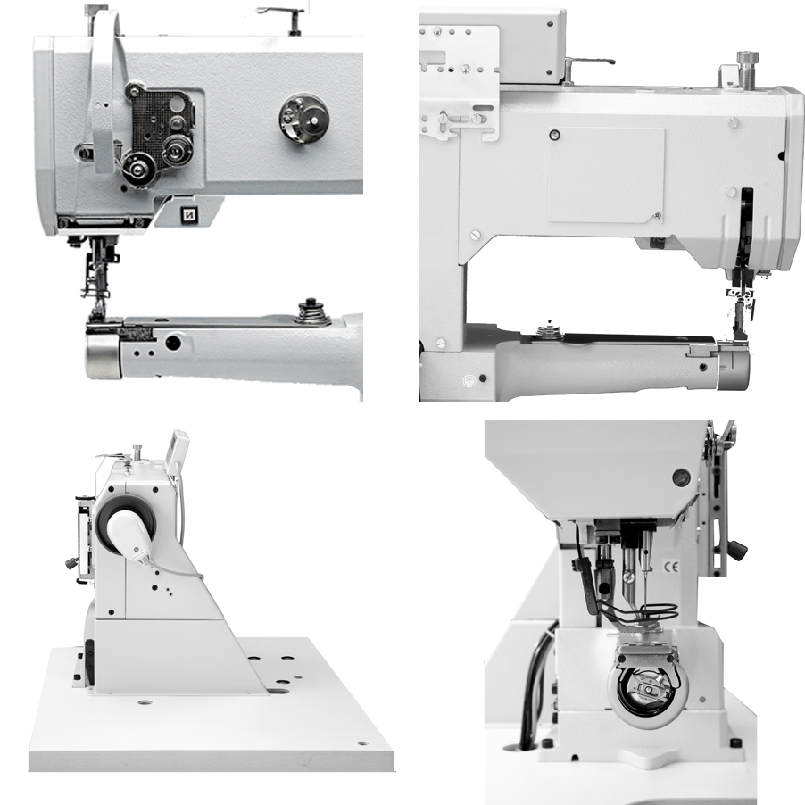 Directdriven 1needle union feed and walking foot cylinder bed sewing