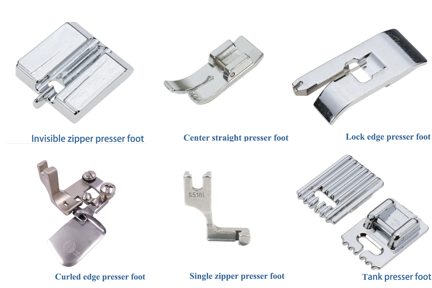 Types And Uses of Sewing Machine Presser Foot KINGMAX