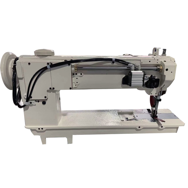 1 & 2 Needle 18 Inch Long Arm Flat Bed Trip Feed with Walking Foot Sewing Machine