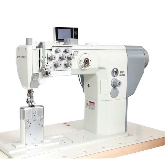 Double Needle Compound Feed and Walking Foot Post Bed Sewing Machine 868 Series