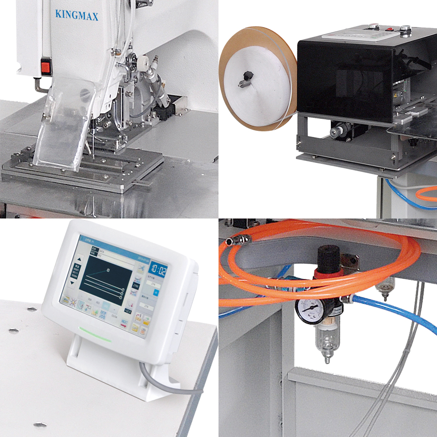Automatic Velcro cutting and feeding sewing machine KINGMAX